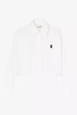 Sandro cropped cotton shirt 