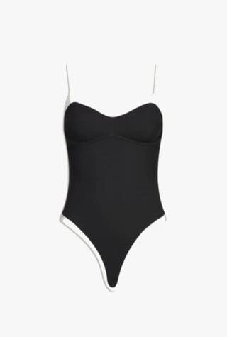 Contrast underwired swimsuit