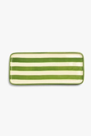 Daylesford Organic Geranium Stripe Rectangle Plate