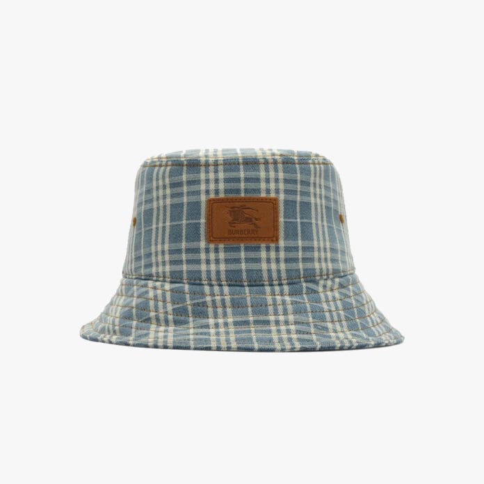 Burberry Check denim Bucket Hat