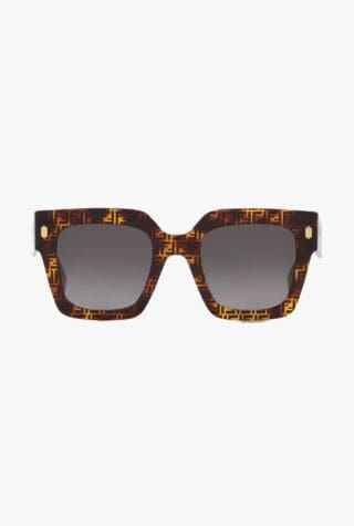 Fendi Roma square-frame tortoiseshell sunglasses