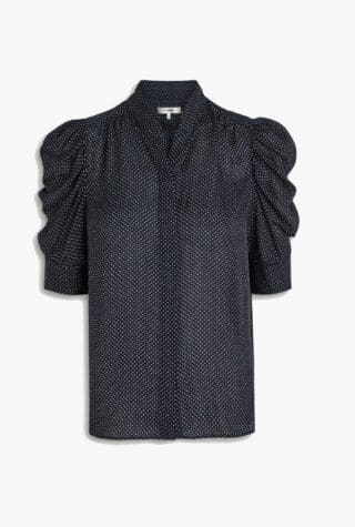 Frame The Gillian polka-dot blouse