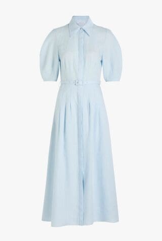 Gabriela Hearst Maude darted midi shirt dress