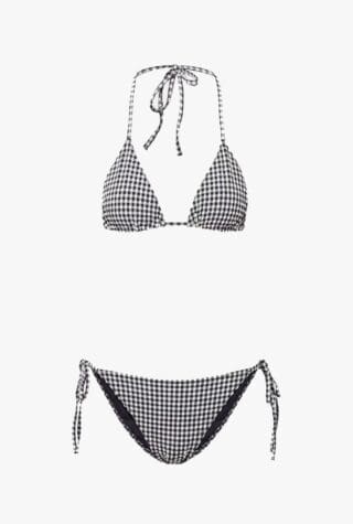 Hunza G Sabrina gingham bikini