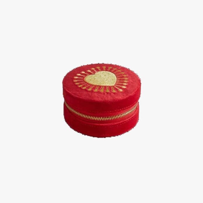 L’Atelier Nawbar Sacred Heart embroidered jewellery box
