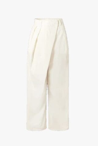 Loewe Layered pleated jeans