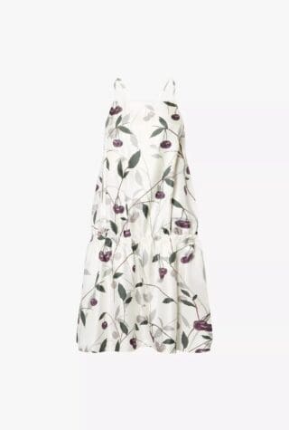 Stella McCartney High Summer Cherry-Print Silk Mini Dress