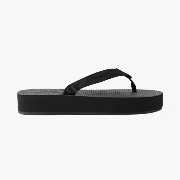 The Row Dune grosgrain platform flip flops