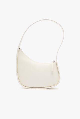The Row Half Moon leather shoulder bag