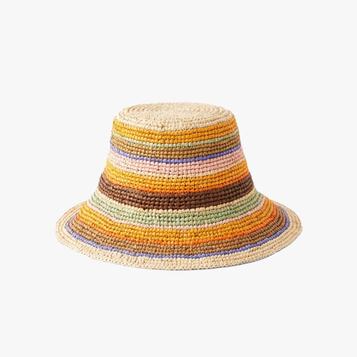 Zimmermann striped raffia hat