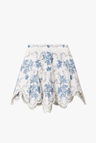 Agua by Agua Bendita Retrato Gloriosa linen mini skirt
