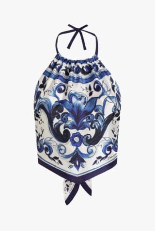 Dolce & Gabbana halter-neck paisley-print top