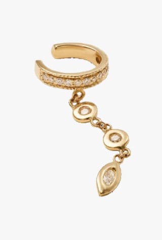Jacquie Aiche 14-karat gold diamond ear cuff