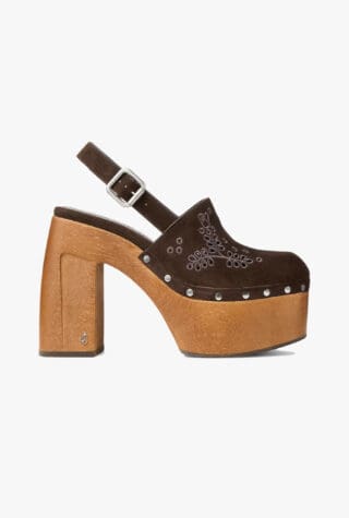 Jimmy Choo Alida 135 Suede Platform Clogs