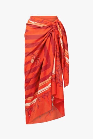 Johanna Ortiz printed cotton-voile pareo