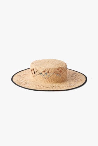 Loro Piana Artemisia grosgrain-trimmed straw hat