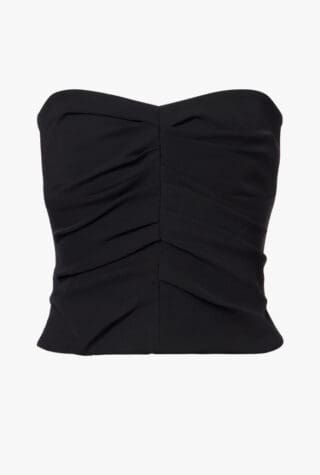 The Sei ruched crêpe tube top