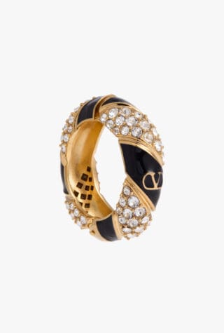 Valentino Garavani large crystal ear cuff