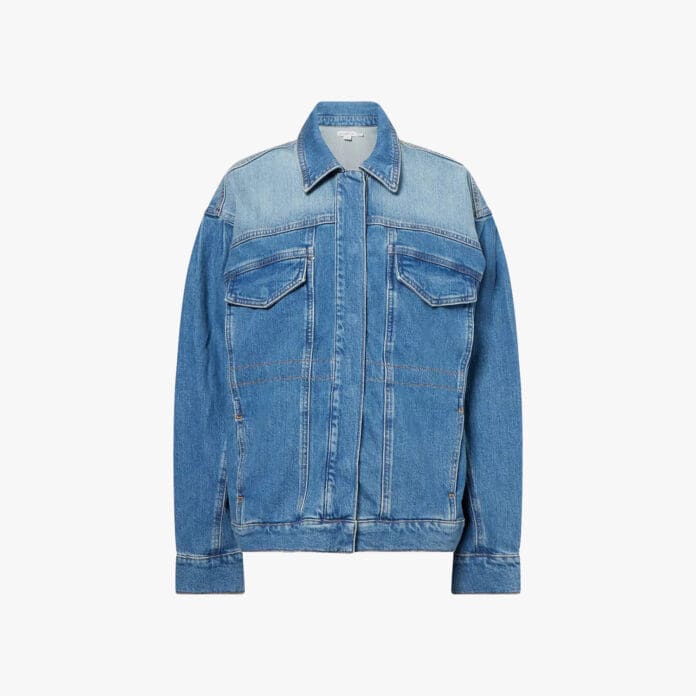Good American Barrel denim jacket