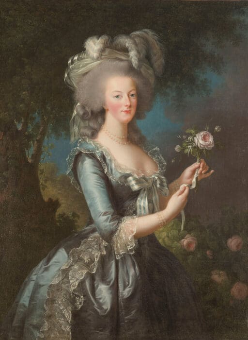 Portrait of Marie-Antoinette with a rose, Élisabeth-Louise Vigée Le Brun