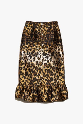 Sister Jane Suite Leopard Jacquard Skirt