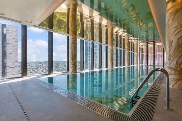 damac tower versace pool