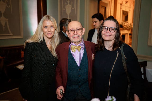 Millie Charles-Davies, Adel Darwish, and guest