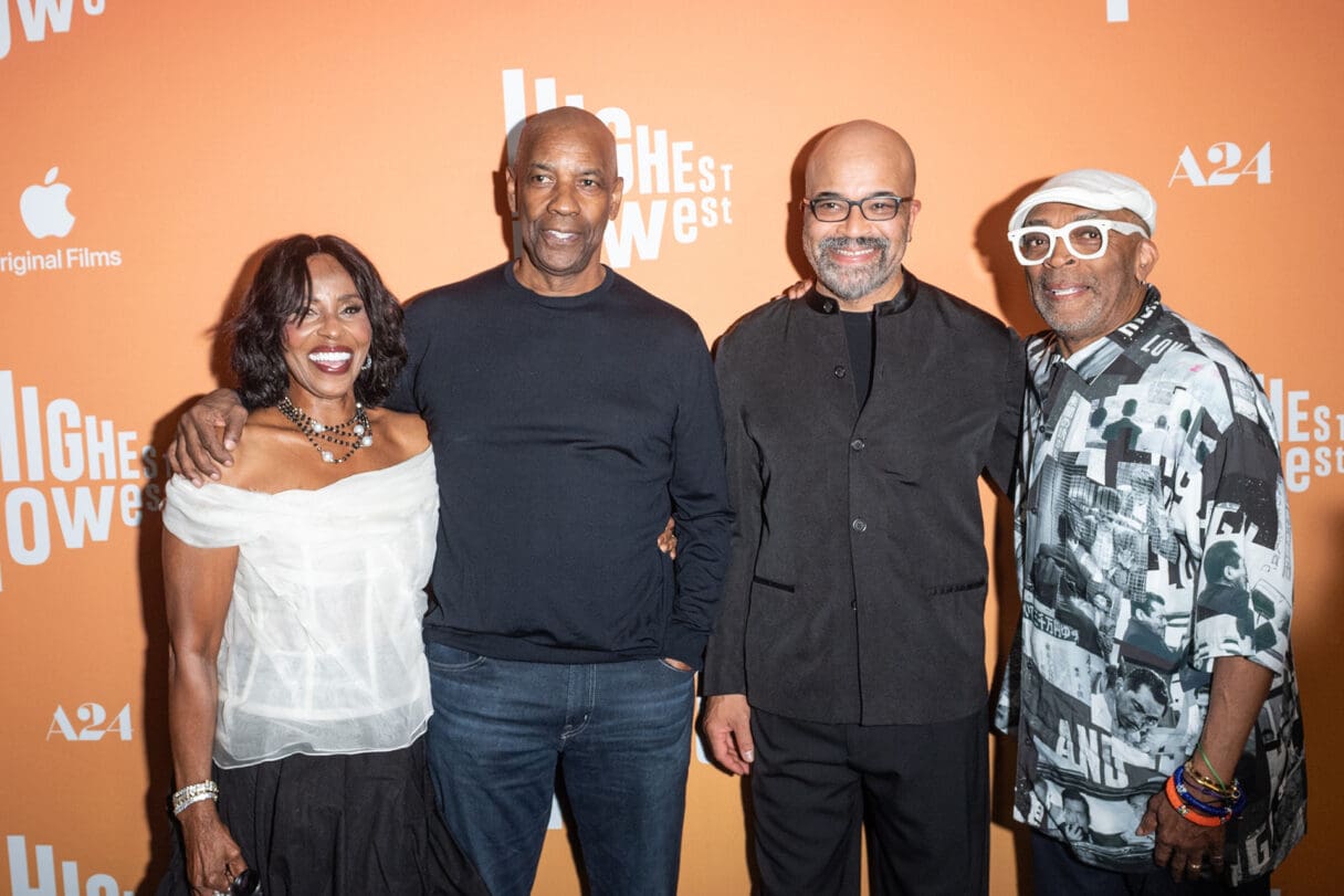 Pauletta Washington, Denzel Washington, Jeffrey Wright and Spike Lee