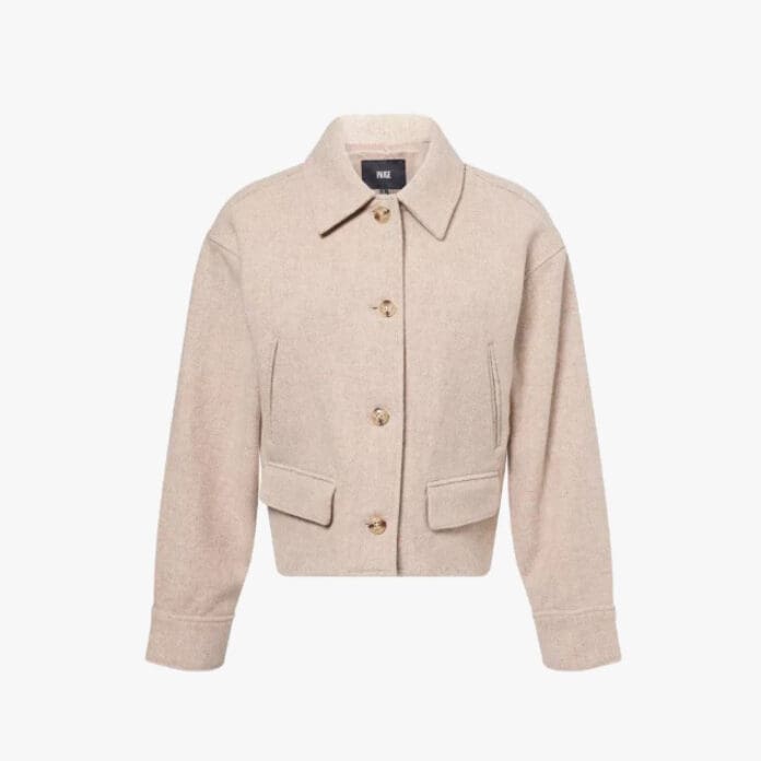 Paige Alfie Cropped Wool Jacket