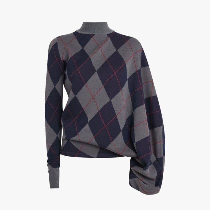 A.W.A.K.E. Mode Multi Merino Wool argyle Sweater