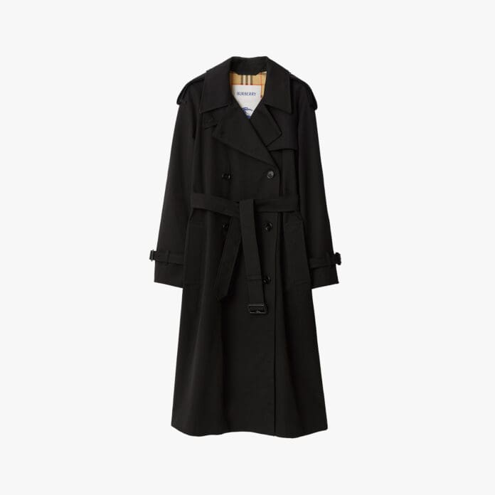 black burberry trench