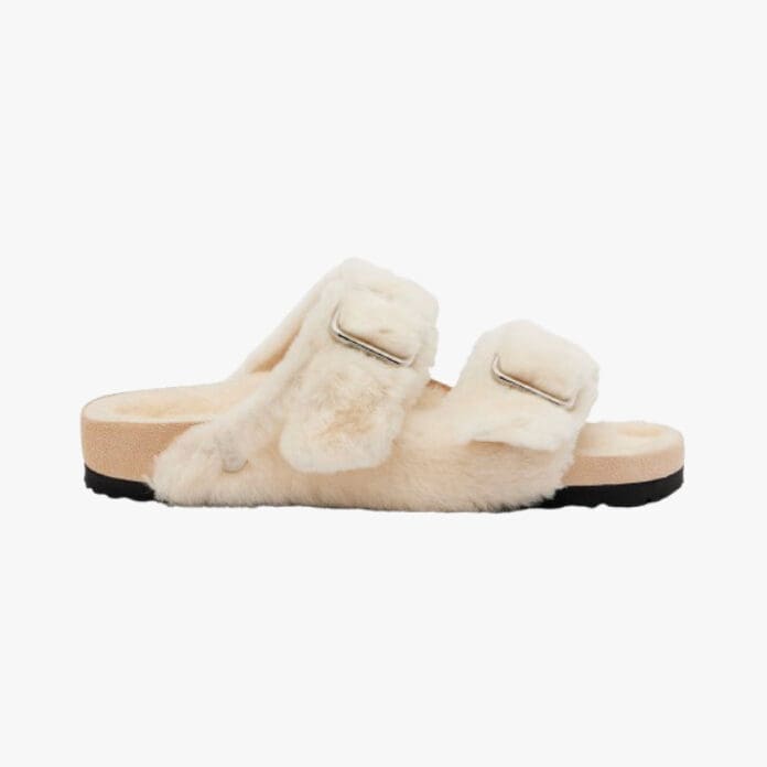 Birkenstock 1774 Arizona shearling slides 