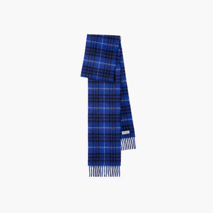 Burberry Narrow check cashmere scarf 