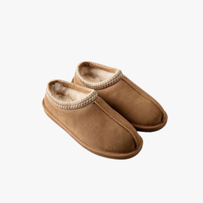 Chelsea Peers suede sheepskin boot slippers