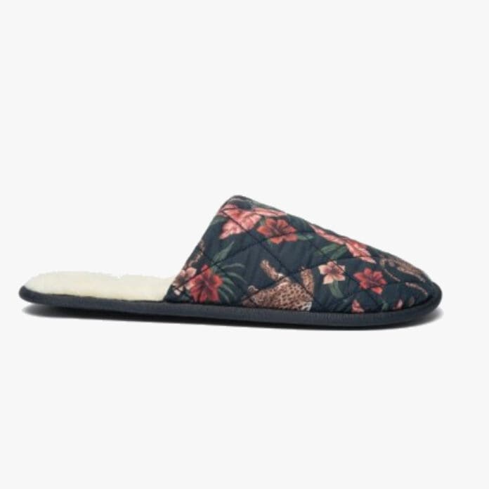 Desmond & Dempsey Solelia print slippers