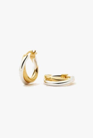 Missoma Lucy Williams entwine hoop earrings
