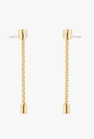 Pendant earrings with diamonds