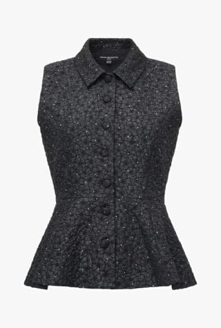 French Connection Yelena peplum top