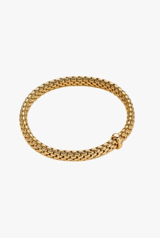 Yellow gold diamond bracelet