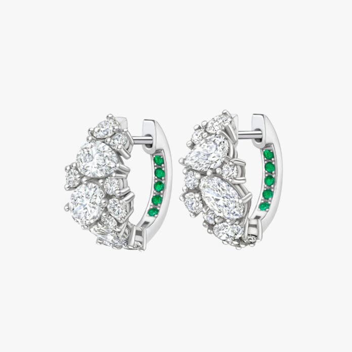 Blackacre Origins white diamond earrings