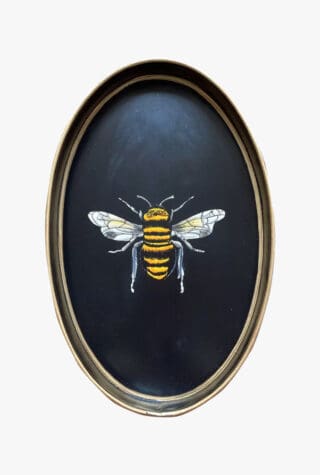 Les Ottomans hand-painted bee tray