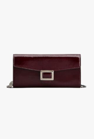 Roger Vivier Belle Vivier patent clutch bag