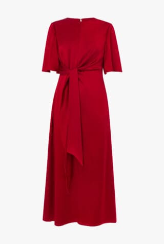 Whistles satin midi dress