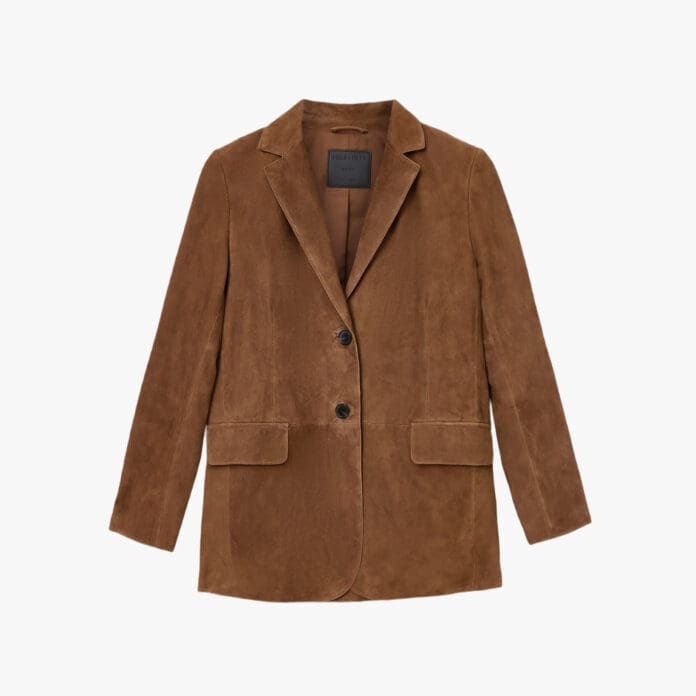 AllSaints Arna suede blazer