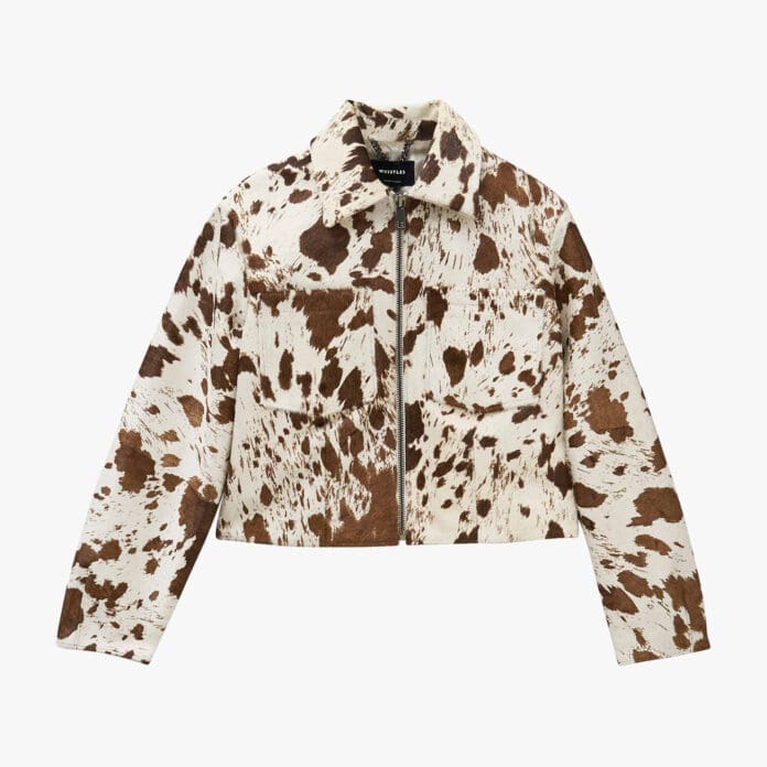 whistles calf print jacket