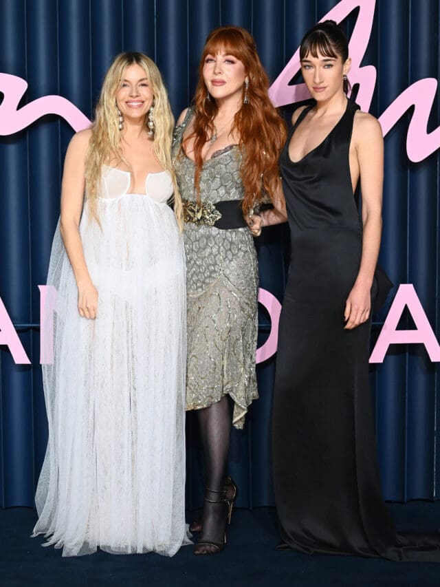Sienna Miller, Charlotte Tilbury and Bella Tilbury