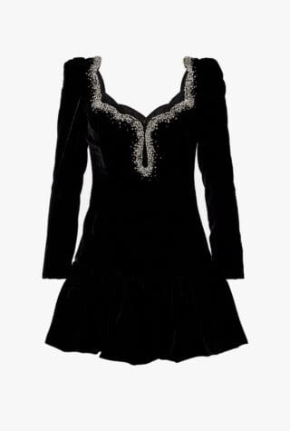 Clio Peppiatt Edie velvet minidress