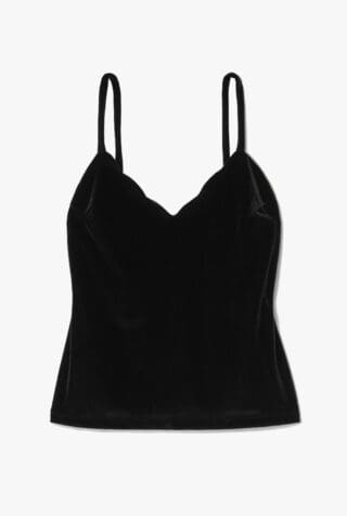 Loretta Caponi Pyrite velvet camisole