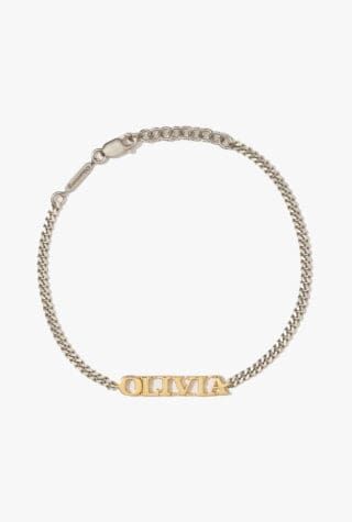 Otiumberg Mixed metal personalised name bracelet