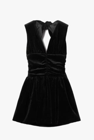 Patou velvet mini dress
